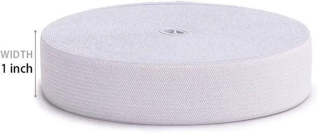 Alt view image 4 of 7 - Airisoer Elastic Bands for Sewing 1 Inch x 12 Yards, White | Stretchable Knit Elastic Spool, Durable & Strong, for Waistbands, Pants, Clothes, DIY Crafts & Sewing, and Everyday Fixes