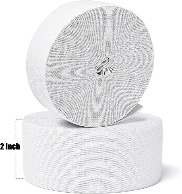 Alt view image 4 of 7 - Airisoer Elastic Bands for Sewing 2 Inch x 12 Yards, White | Stretchable Knit Elastic Spool, Durable & Strong, for Waistbands, Pants, Clothes, DIY Crafts & Sewing, and Everyday Fixes