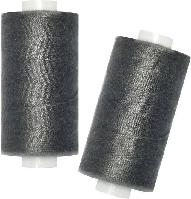 Main image of All Purpose Sewing Thread-2 Spools of Hand Polyester Sewing Thread for Sewing Machine for Hand and Machine Sewing(Dark Pewter Grey, 2 spools)
