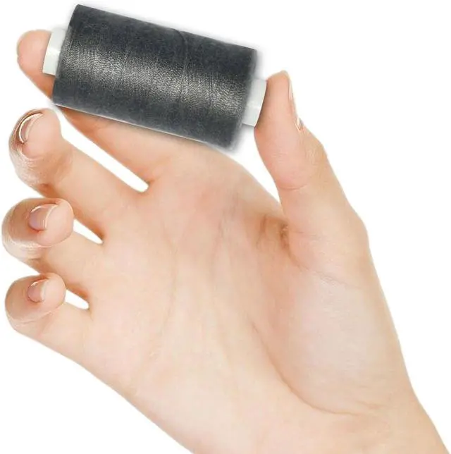 Alt view image 3 of 6 - All Purpose Sewing Thread-2 Spools of Hand Polyester Sewing Thread for Sewing Machine for Hand and Machine Sewing(Dark Pewter Grey, 2 spools)