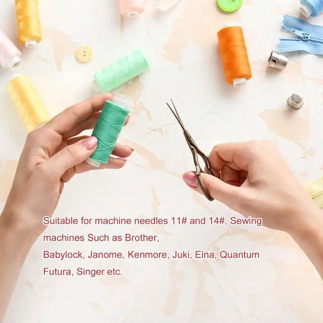 Alt view image 5 of 6 - All Purpose Sewing Thread-4 Spools of Hand Polyester Sewing Thread for Hand and Machine Sewing(Fresh Neutral Light Color)