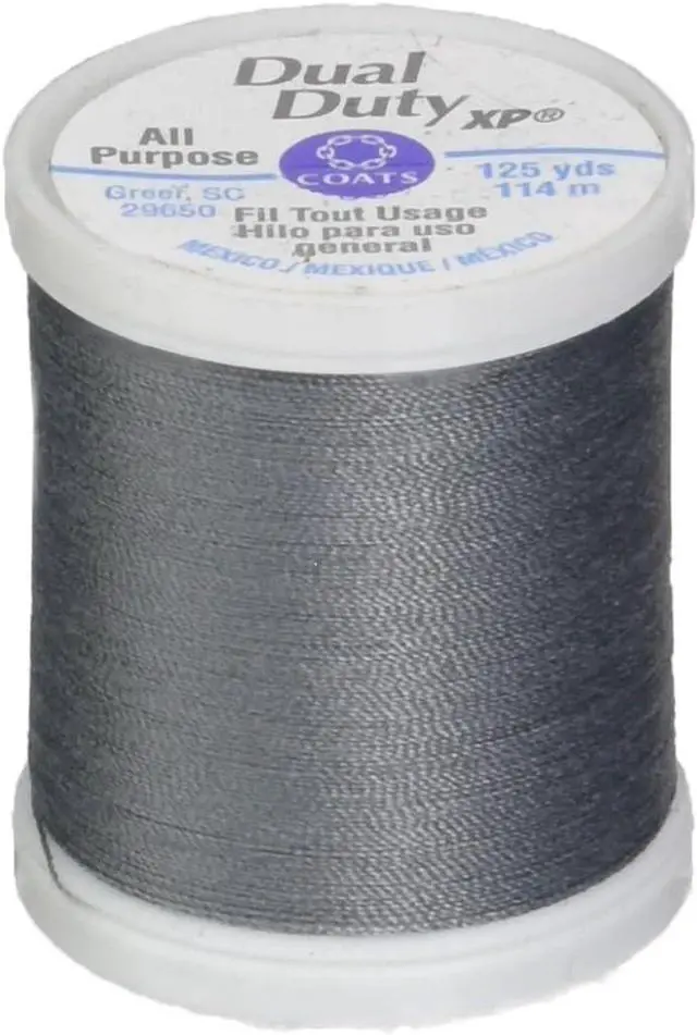 Main image of Coats: Thread & Zippers Coats Thread & Zippers Dual Duty XP General Purpose Thread, 125-Yard, Slate