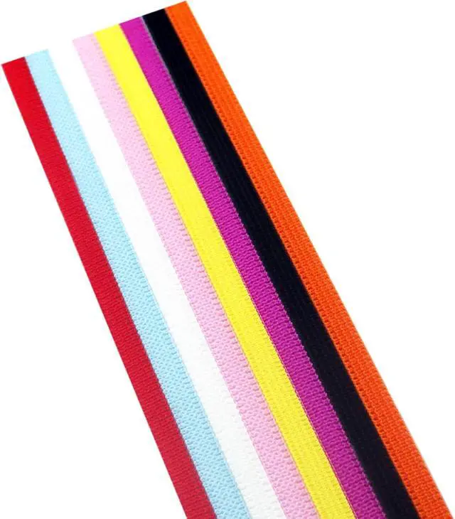 Alt view image 4 of 6 - 8 Colors Elastic Bands 40 Yards 0.2in Elastic for Sewing Masks, Headbands, Shorts Waist, Shoe Laces, Wigs, Bracelets, Crafts DIY Projects(8 Colors, 5yards per color)