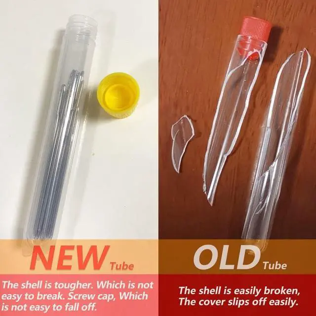 Alt view image 4 of 7 - 35/70 Pack Premium Large Eye Needles for Hand Sewing with Needle Threaders, Assorted Sizes, Embroidery Needles for Hand Sewing, Sewing Needles Large Eye, Big Eye Needle