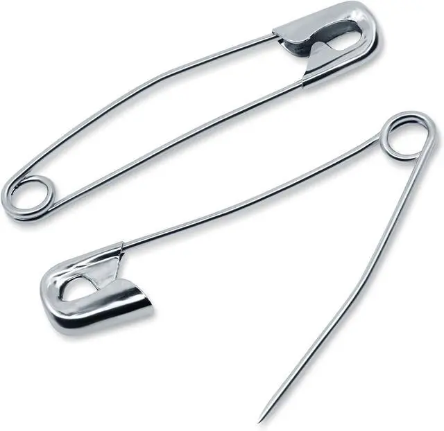 Alt view image 2 of 5 - Dritz 7216 Safety Pins, Curved, Size 2, Nickel (40-Count)