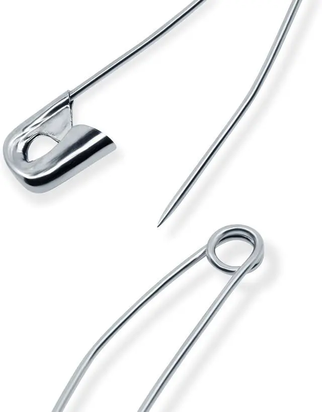 Alt view image 3 of 5 - Dritz 7216 Safety Pins, Curved, Size 2, Nickel (40-Count)