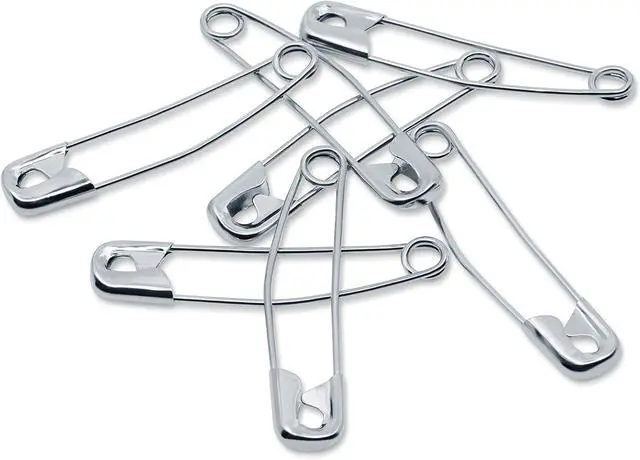 Alt view image 5 of 5 - Dritz 7216 Safety Pins, Curved, Size 2, Nickel (40-Count)
