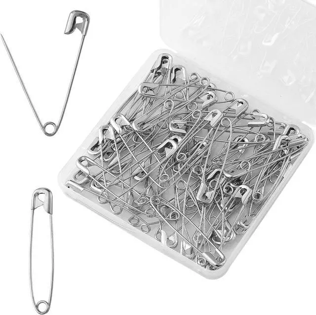 Main image of 30PCS 3 inch Silver Safety Pins - Your Versatile Pinning Solution for Sewing, Crafts & More