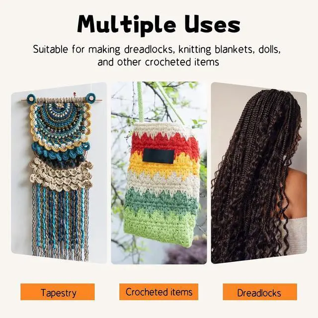 Alt view image 5 of 7 - Giwrmu Latch Hook Tool, Small Bent Latch Hooks, Rug Hook (Type 2) | Wooden Bent Latch Hooks, Crochet Needle for Crochet Rug, Micro Braids, Hair Extension, Carpet Crafts
