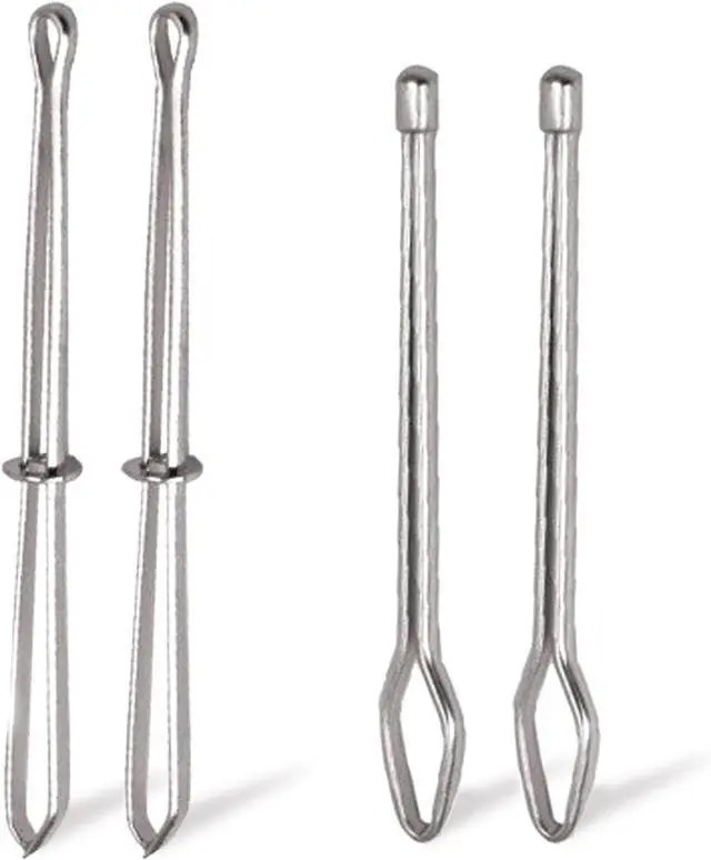 Main image of 4 Pcs Bodkin Drawstring Threaders,Metal Drawstring Threader Tweezers Easy Quick Insert Drawstring DIY Rope Threader Clip Bodkin Sewing Tool for Sweatpants,Hoodies,Swim Trunks