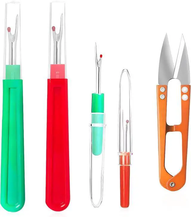 Main image of MUUZLL Seam Rippers, Seam Ripper and Thread Remover Kit, Sharp Sewing Seam Thread Remover Stitch Unpicker with Ergonomic Handles for Needle Work Patterns and Sewing Clothes