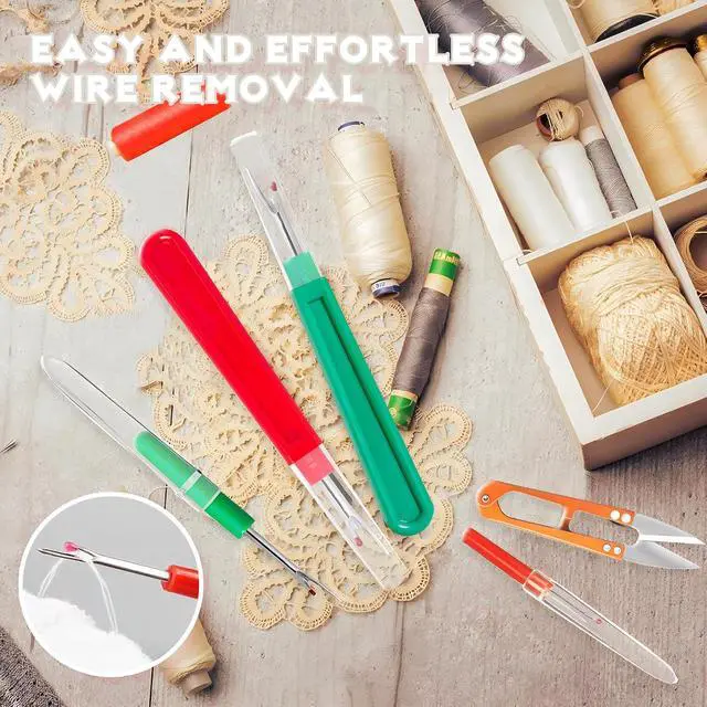 Alt view image 6 of 7 - MUUZLL Seam Rippers, Seam Ripper and Thread Remover Kit, Sharp Sewing Seam Thread Remover Stitch Unpicker with Ergonomic Handles for Needle Work Patterns and Sewing Clothes