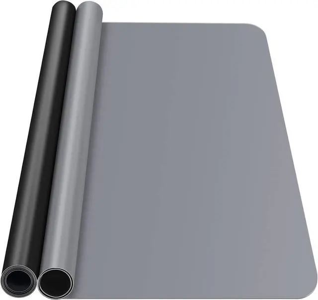 Main image of Silicone Mat, IKOCO 15.7"x 11.8" Silicone Craft Mat for Playdough A3 Large Nonstick Resin Molds Sheets for Epoxy Resin Jewelry Casting, Black and Grey
