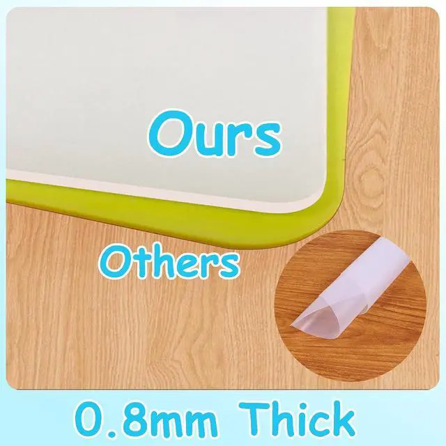Alt view image 5 of 7 - PABUSIOR Clear Silicone Mats for Crafts: Non-Slip Heat Resistant 2/Pack | Translucent Nonstick Silicone Placemats - Silicone Pad for Jewelry Art Epoxy Resin Slime Sheet Nail DIY 11.8"W x 15.75"L