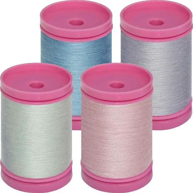 Main image of All Purpose Sewing Thread-4 Spools of Hand Polyester Sewing Thread for Hand and Machine Sewing(Fresh Pastel Color