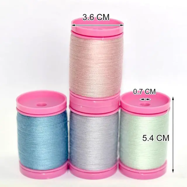 Alt view image 2 of 6 - All Purpose Sewing Thread-4 Spools of Hand Polyester Sewing Thread for Hand and Machine Sewing(Fresh Pastel Color