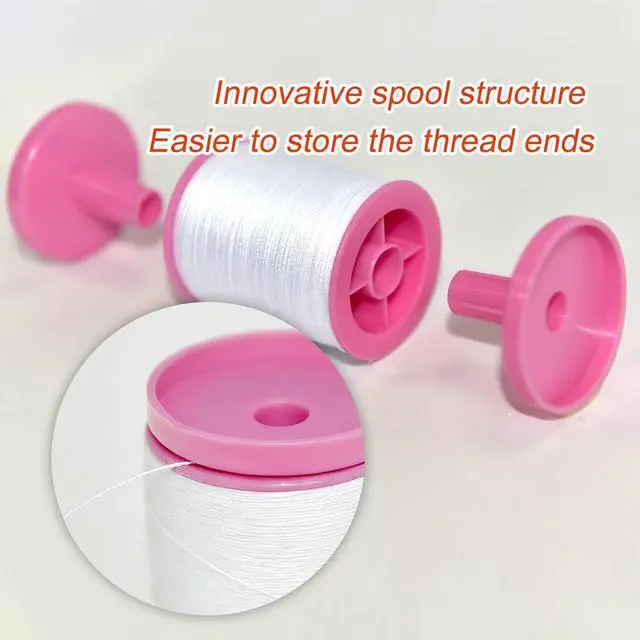 Alt view image 4 of 6 - All Purpose Sewing Thread-4 Spools of Hand Polyester Sewing Thread for Hand and Machine Sewing(Fresh Pastel Color