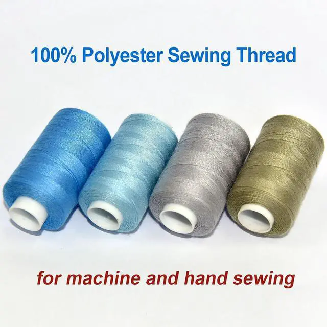Alt view image 2 of 6 - All Purpose Sewing Thread-4 Spools of Hand Polyester Sewing Thread for Hand and Machine Sewing(Fresh Neutral Light Color)
