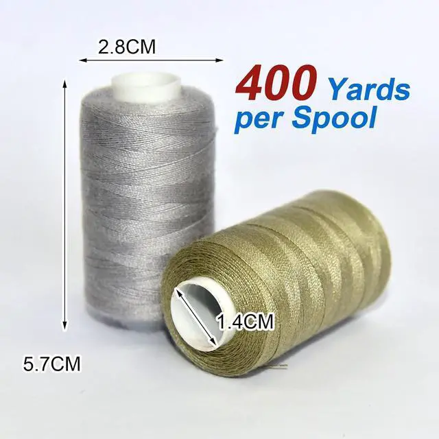 Alt view image 4 of 6 - All Purpose Sewing Thread-4 Spools of Hand Polyester Sewing Thread for Hand and Machine Sewing(Fresh Neutral Light Color)