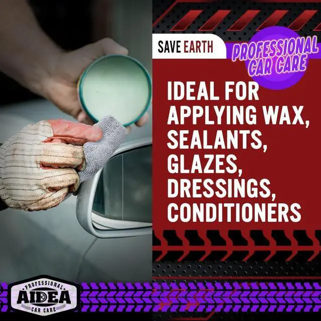 Alt view image 2 of 7 - AIDEA Microfiber Applicator Pad-8 Pack, Car Wash Sponge, Grey | Microfiber Sponge and Cleaning Pads, Perfect for Effortless Wax, Sealant, Conditioner Application, Car Detailing Supplies