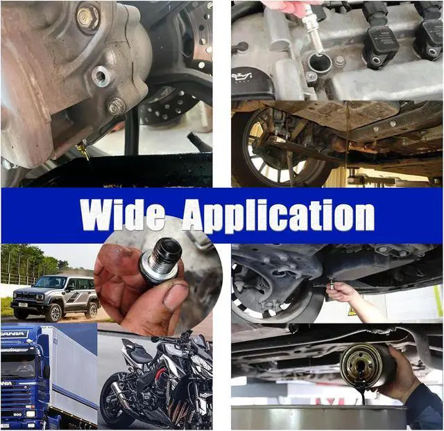 Alt view image 5 of 5 - 510PCS Crush Washer Oil Drain Plug,18 Sizes Aluminum Oil Drain Plug Gasket Assortment,Automotive Engine Crush Washers (M6 M8 M10 M12 M14 M16 M18 M20 M22 M24)