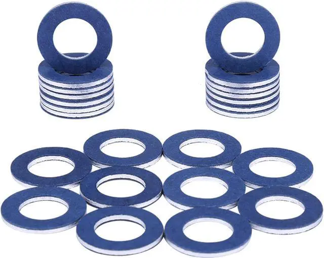 Main image of 90430-12031 (24Pcs) Aluminum Oil Drain Plug Gaskets Fits for Toyota Lexus Scion Crush Washer Seals Replaces# 9043012031