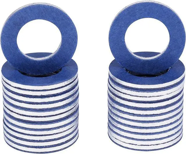 Alt view image 3 of 3 - 90430-12031 (24Pcs) Aluminum Oil Drain Plug Gaskets Fits for Toyota Lexus Scion Crush Washer Seals Replaces# 9043012031