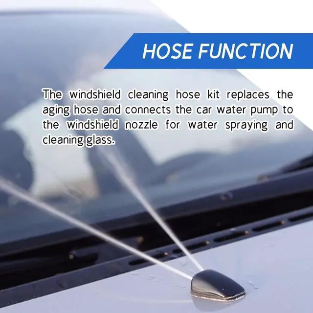 Alt view image 3 of 6 - Windshield Washer Hose Kit, 4 Meter Washer Fluid Hose with 12 Pcs Hose Connectors, Suitable for Most Car Windshield Washer Tubing