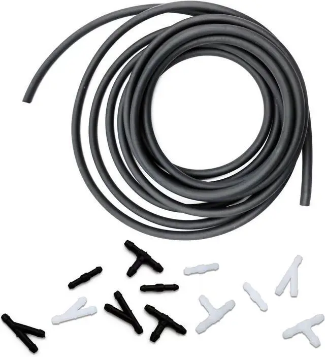 Main image of Windshield Washer Hose Kit, 4 Meter Washer Fluid Hose with 12 Pcs Hose Connectors, Suitable for Most Car Windshield Washer Tubing