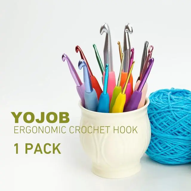 Alt view image 6 of 7 - 6mm Crochet Hook, Super Smooth 6 mm Ergonomic Crochet Hooks for Beginners | Comfort Crochet Needle for Arthritic Hands, Knitting Needles with Soft Handle,1 Pack