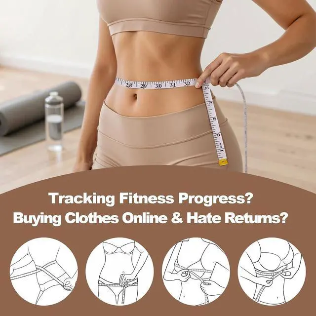 Alt view image 5 of 6 - Upgraded Soft Tape Measure, Measuring Tape for Body Measurements, Retractable Measuring Tape, Flexible Measuring Tape for Body, Sewing, Fabric, Tailor, Mini Tape Measure, 2 Pcs
