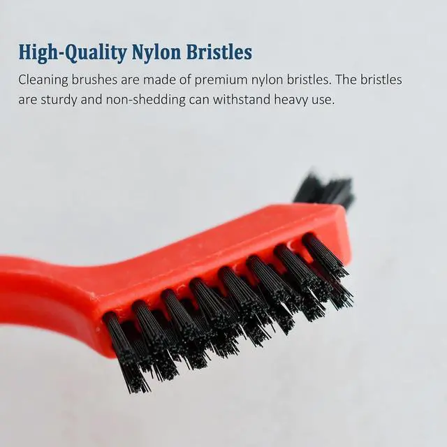 Alt view image 3 of 6 - 3pcs Nylon Brushes for Cleaning, Small Cleaning Brushes | for Tight Spaces, Car Detailing Brush Set for Cleaning Dust in Holes