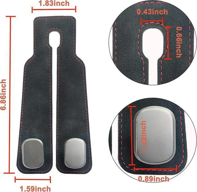 Alt view image 2 of 6 - Amelity Car Headrest Hooks, Purse Hook for Car 2 Pack Black | Universal Car Interior Accessories for Women, Available in 2/4 Pack, Storage Hanger Holds Purses, Backpacks, Grocery Bags