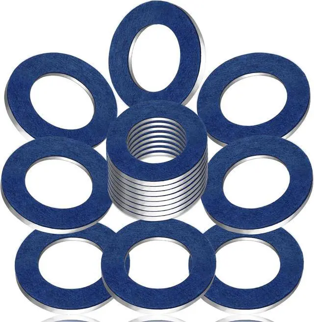 Main image of DCWecher 25-Pack 90430-12031 M12 Oil Drain Plug Gasket, M12 Crush Washer | Aluminum Washer for Selected Toyota Lexus Scion Oil Pan Drain Plug, Replaces 9043012031, for Oil Change and Garage Repair