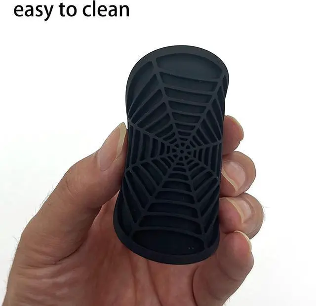 Alt view image 5 of 6 - Car Cup Holder Coaster, 1 Pack Universal Auto Anti Slip Cup Holder Insert Ornaments Coaster, Durable, Suitable for Most Car Interior Accessories (Black-Spider Web Cup holder-1pack)