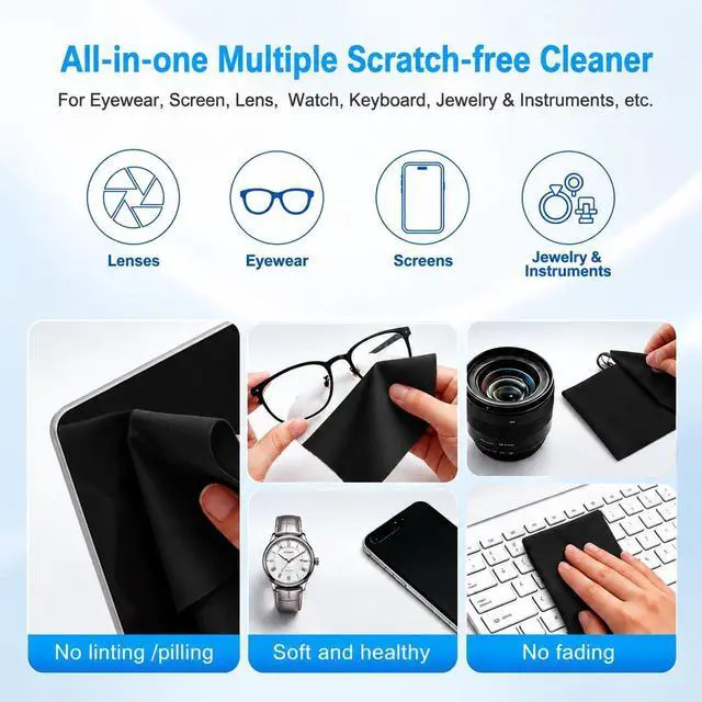 Alt view image 5 of 7 - Microfiber Liner Cleaning Cloth 15" 16" MacBook Air/MacBook Pro Screen Keyboard Imprint Protection, Keyboard Protector Compatible with MacBook Air 15.3" /MacBook Pro 15"/MacBook Pro 16"-Black