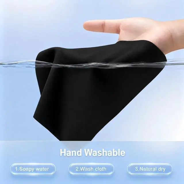 Alt view image 6 of 7 - Microfiber Liner Cleaning Cloth 15" 16" MacBook Air/MacBook Pro Screen Keyboard Imprint Protection, Keyboard Protector Compatible with MacBook Air 15.3" /MacBook Pro 15"/MacBook Pro 16"-Black