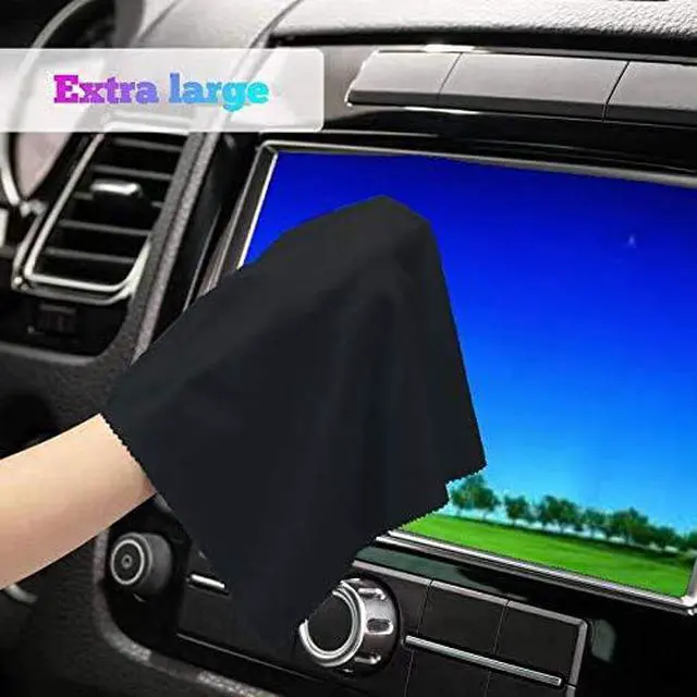 Alt view image 5 of 6 - California JOS 20"x20"(50x50CM) Extra Large Oversized Microfiber Cleaning Cloth, Ideal for Electronics and Screens, Lenses on Cameras, Binoculars, telescopes, All Types of Optical Glass (1Pack Black)