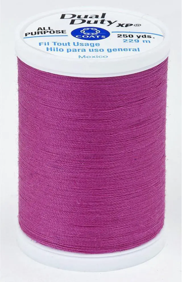 Alt view image 3 of 3 - Coats Thread & Zippers S910-3050 Dual Duty XP General Purpose Thread, 250-Yard, Magenta