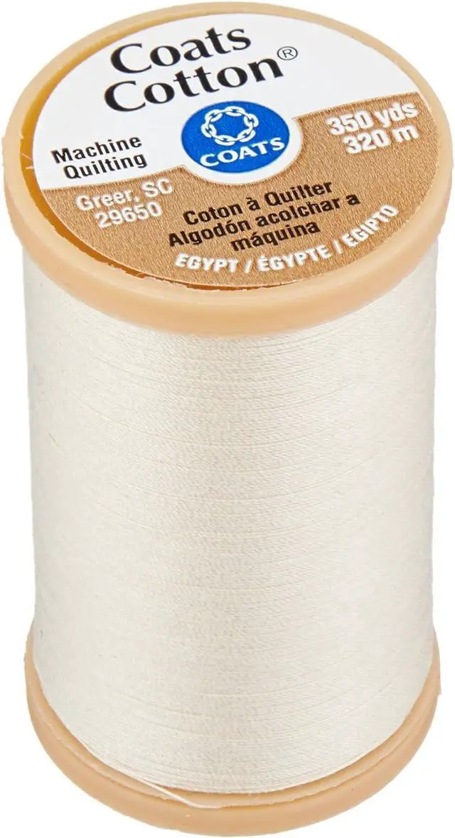 Main image of Coats Machine Quilting Cotton Thread 350yd, Cream