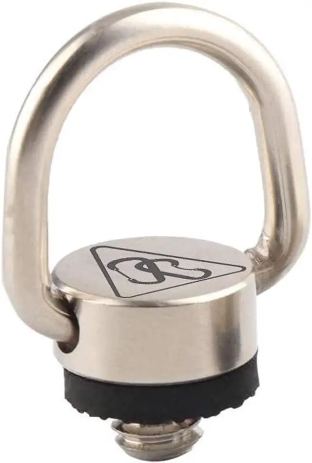 Main image of Camera Carabiner D-Ring Lanyard Tether - Easily Attach a Carabiner or Strap to Your Camera with This 1/4-20 Tripod Mount D-Ring (1-Pack)