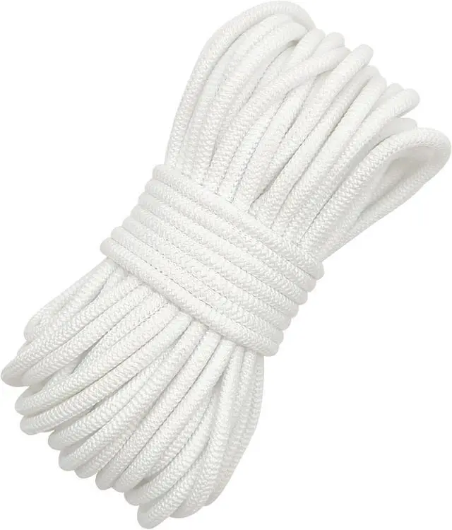 Main image of White 4mm Elastic Cord 15 Yards Round Stretch Rope for Sewing | 5/32" smooth non-slip elastic string.Great for jewelry bracelets,drawstrings,edge binding,bags and DIY sewing crafts