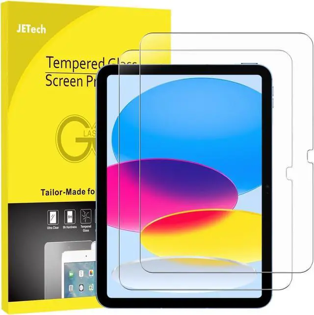 Main image of JETech Screen Protector for iPad (A16) 11th/10th Gen, 2-Pack | For 2025/2022 Model, HD Clear, Anti-Scratch Tempered Glass