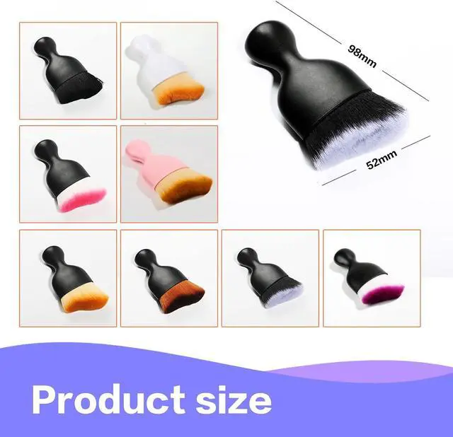 Alt view image 4 of 6 - AOCISKA Car Interior Detailing Brush,Soft Bristle Cleaning Brush Car Detailing Brush Dusting Brush,Car Interior Cleaning Tool,Auto Detail Brush Car Dash Duster Brush (Black)