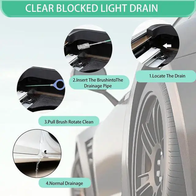 Alt view image 3 of 7 - Auto Sunroof Drain Cleaning Tool, 120 Inch Long Flexible Tube Cleaning Brush, Extra Long Pipe Cleaners for Car Sunroof, Windshield Wiper Drain Hole, Trunk Drain & Sewer Maintenance