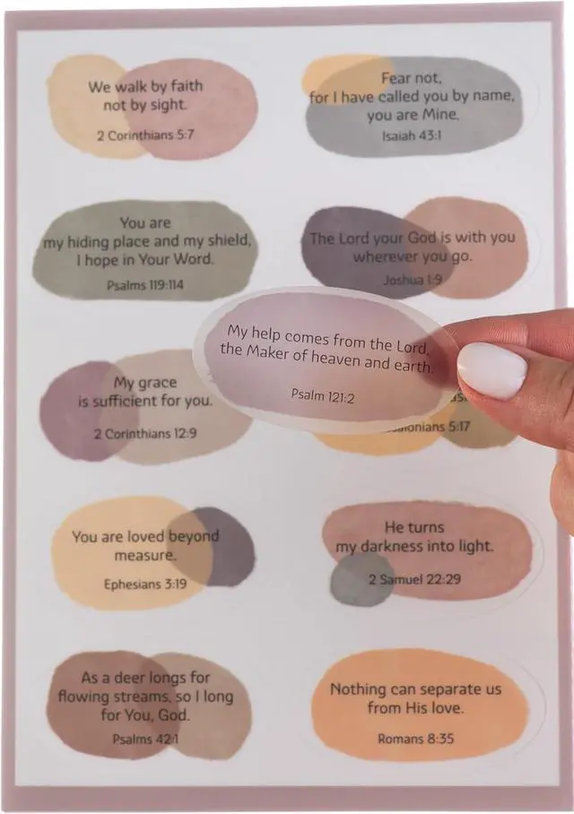 Main image of DiverseBee Motivational Bible Verse Stickers, Inspirational Pack (Faith) | 80 Christian Stickers for Water Bottles Laptop Journaling, Jesus Faith Stickers, Religious Christian Gifts for Women and Men