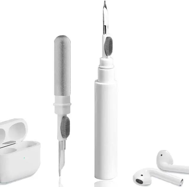 Alt view image 7 of 7 - Cleaner Kit for Airpods,Earbuds Cleaning kit for Airpods Pro 1 2 3, Multi-Function Cleaning Tool with Brush for Wireless Earphones Bluetooth Headphones Camera and iPhone(White)