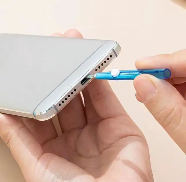 Alt view image 2 of 6 - 5pcs Cell Phone Cleaning Kit Dual Side Multifunction Tools Anti-Clogging Nylon Brushes & Hook Cleaner for iPhone 17 Pro Max Charging Port, Phone Speaker Mini Cleaning Kits