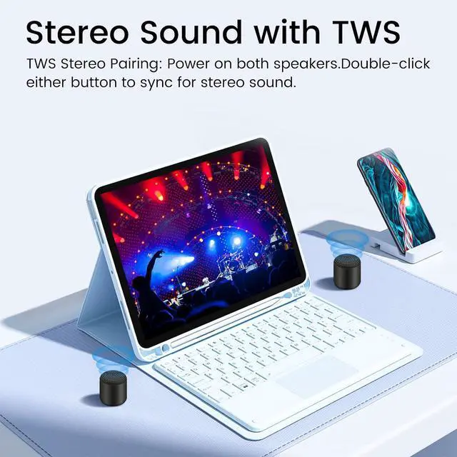 Alt view image 3 of 7 - Mini Bluetooth Speaker Small Portable Tiny Bluetooth Speakers Wireless with TWS Stereo, 5W HD Sound, Bluetooths 5.3, 8H Playtime Ideal Travel Speaker for Car,Outdoors, Home & Office(1 Pcs)