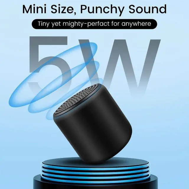 Alt view image 4 of 7 - Mini Bluetooth Speaker Small Portable Tiny Bluetooth Speakers Wireless with TWS Stereo, 5W HD Sound, Bluetooths 5.3, 8H Playtime Ideal Travel Speaker for Car,Outdoors, Home & Office(1 Pcs)